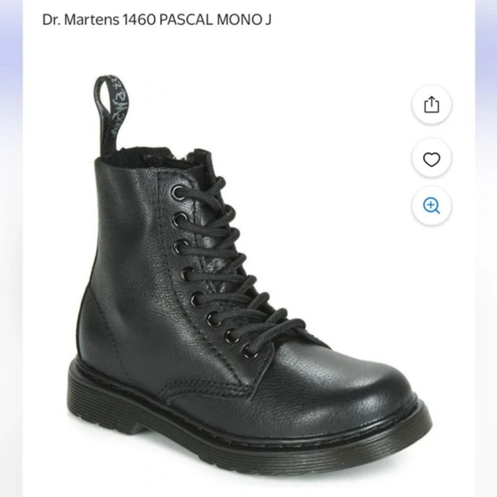 Dr Martens Pascal Moo Boots Black Leather Lace-Up Boots - Picture 1 of 16